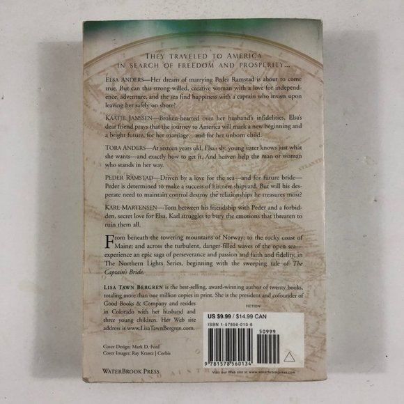 The Captains Bride by Lisa Tawn Bergren 1998 Paperback Book Novel Water Brook - Picture 3 of 4
